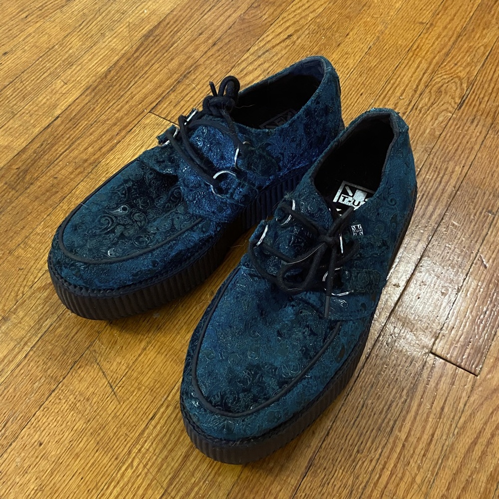 T.U.K. Emerald Paisley Creepers size 8 Men’s